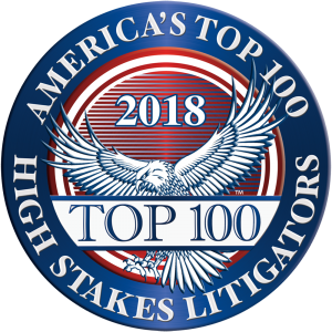 2018 America's Top 100 High Stakes Litigators Logo